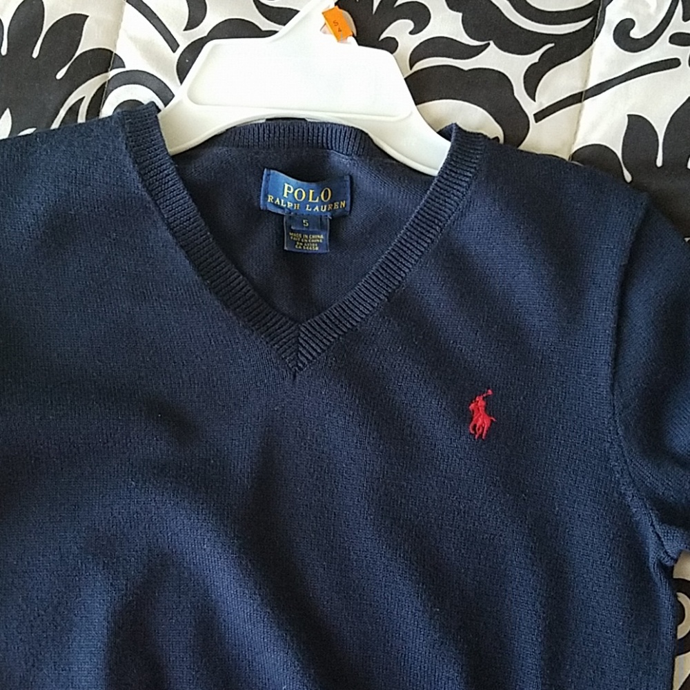 Boys Polo sweater with patches